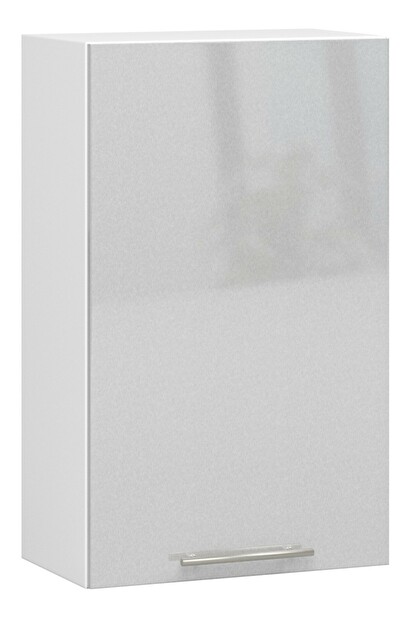Horní kuchyňská skříňka Ozara W50 H720 (bílá + metalický lesk)
