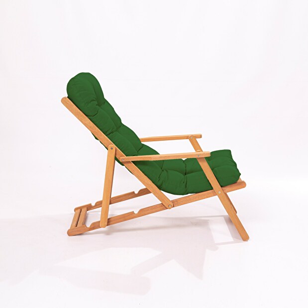 Sada zahradního stolu a židlí (3 kusy) Minnie (zelená + přírodní)