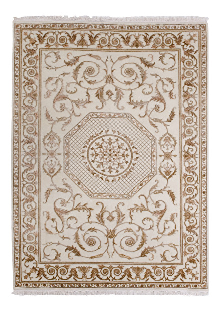 Ručně vázaný koberec Bakero Agra D33 White