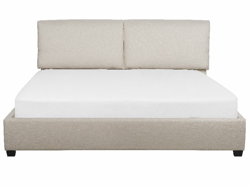 Manželská postel 180 cm BELLA (s roštem) (béžová)