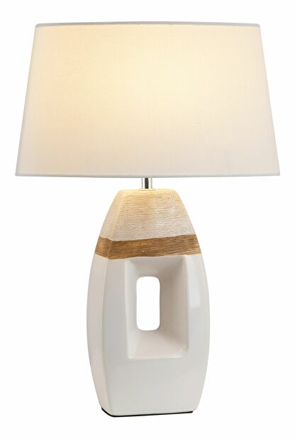 Stolní lampa Leah 4387 (hnědá + bílá)