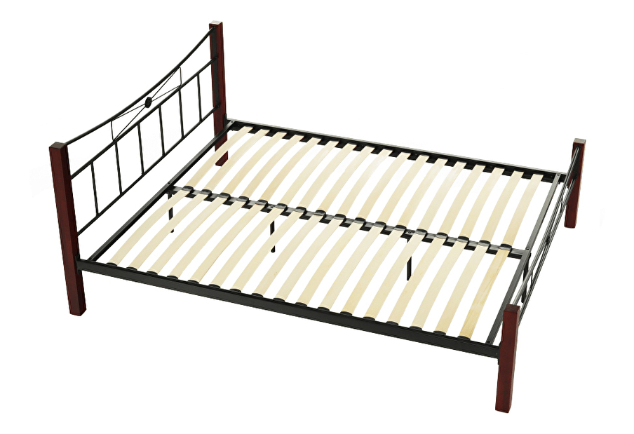 Manželská postel 160 cm Pearly (s roštem)
