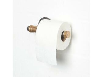 Nástěnný držák na toaletní papír Nenanu 3 (ořech + černá)