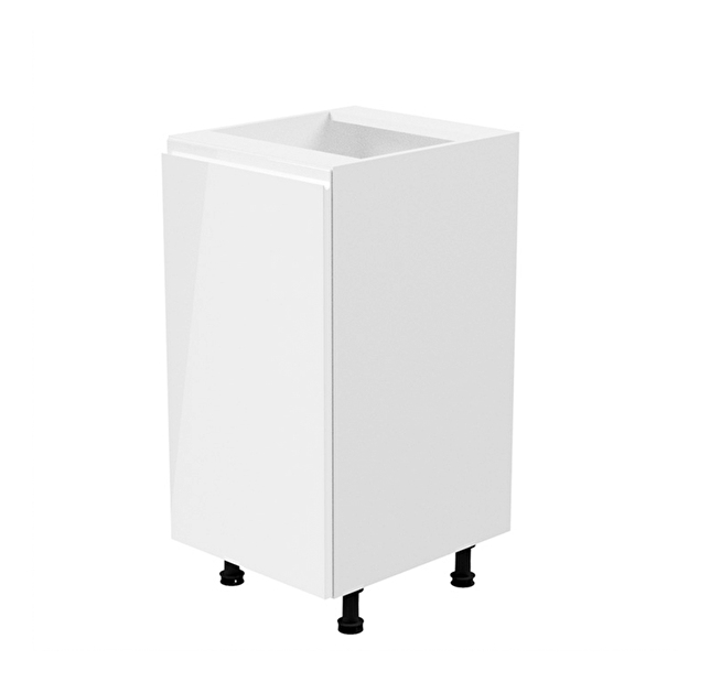 Dolní kuchyňská skříňka D40 Aurellia (bílá + lesk bílý) (L)