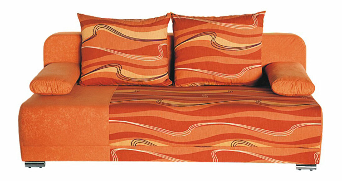 Pohovka ZICO vlny oranžová + vlny oranžové