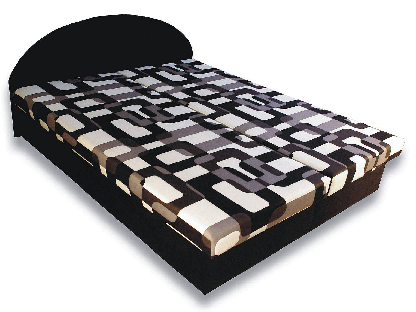 Manželská postel 160 cm Elvina (s pěnovými matracemi)