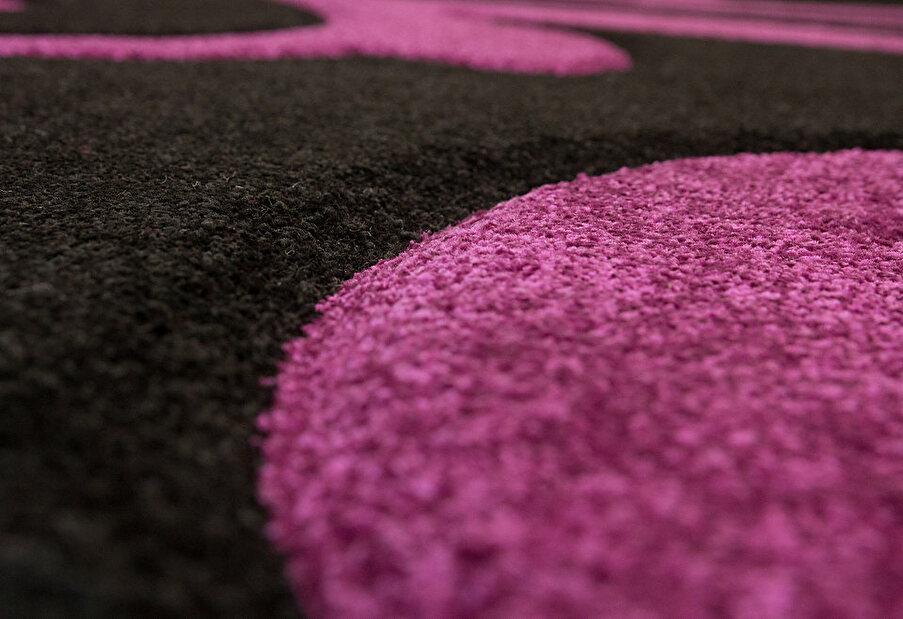 Kusový koberec Lambada Handcarving 451 Black-Violet