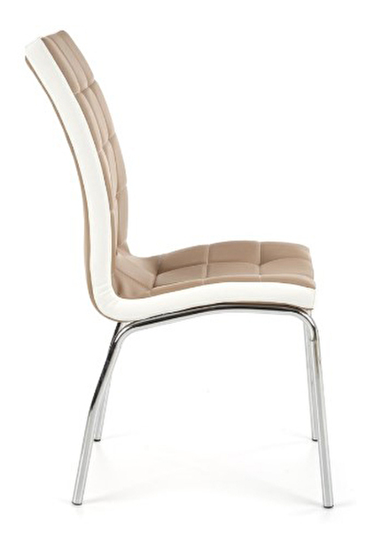 Jídelní židle K186 (cappuccino + bílá)