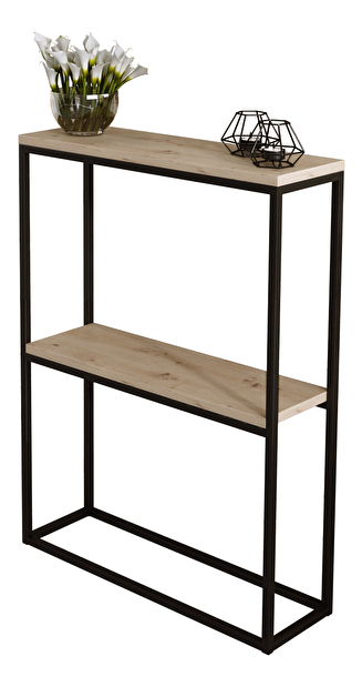 Konzolový stolek Mattel (černá + dub artisan)