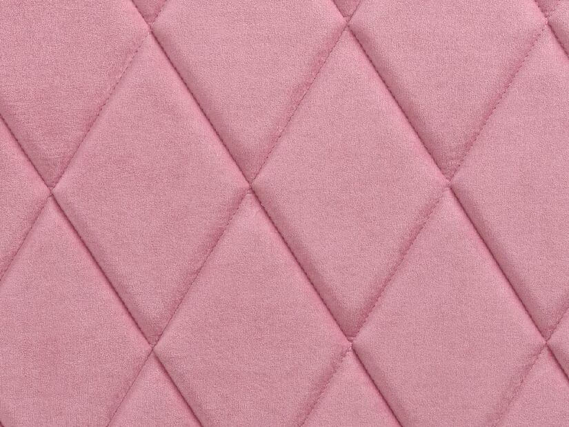 Manželská postel 140 cm Rhett (růžová) (s roštem a úložným prostorem)