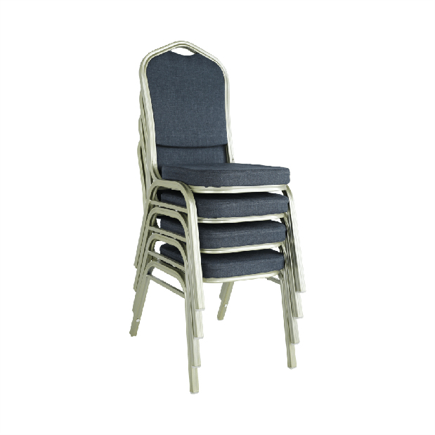 Set 2 ks. jídelních židlí Zoni (šedá + šampaňské) *výprodej