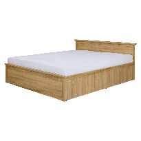 Manželská postel 160 cm Leoras MZ21 (s roštem) (dub grand)