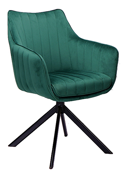 Jídelní židle Anastasia (zelená + černá)