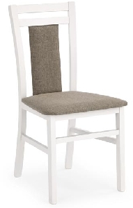 Jídelní židle Harden 8 (bílá + hnědá)