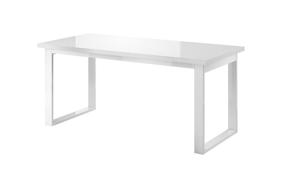 Jídelní stůl Henry Typ 92 (pro 6 až 8 osob) (bilá + bílý vysoký lesk)