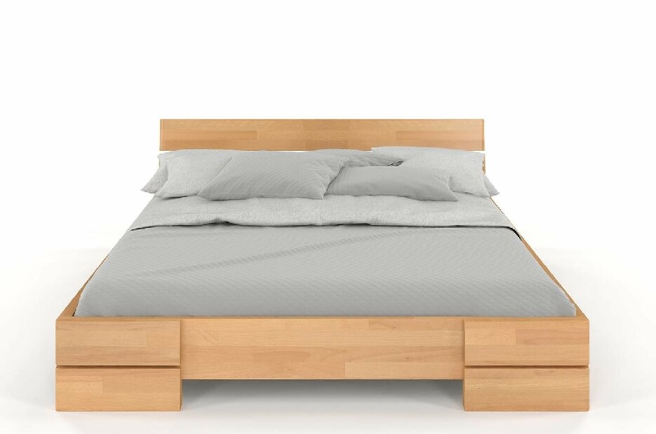 Manželská postel 160 cm Naturlig Lorenskog (buk)