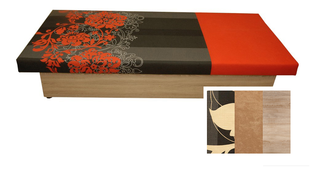 Jednolůžková postel (válenda) 80 cm Aga (s matrací) *výprodej