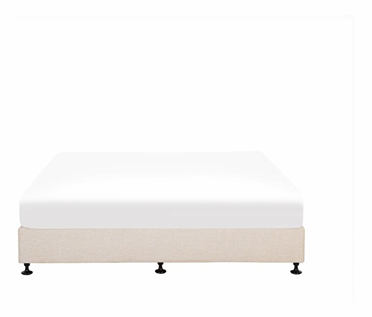 Manželská postel 160 cm COLOGNE 2 (s roštem a matrací) (béžová)