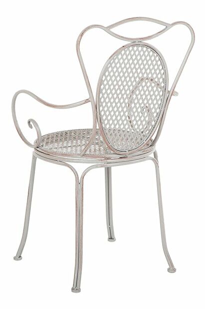 Set 2 ks. zahradních židlí CINQUE (kov) (šedá)