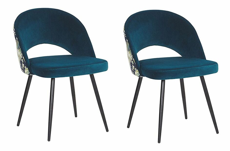 Set 2 ks. jídelních židlí VIVANI (modrá)
