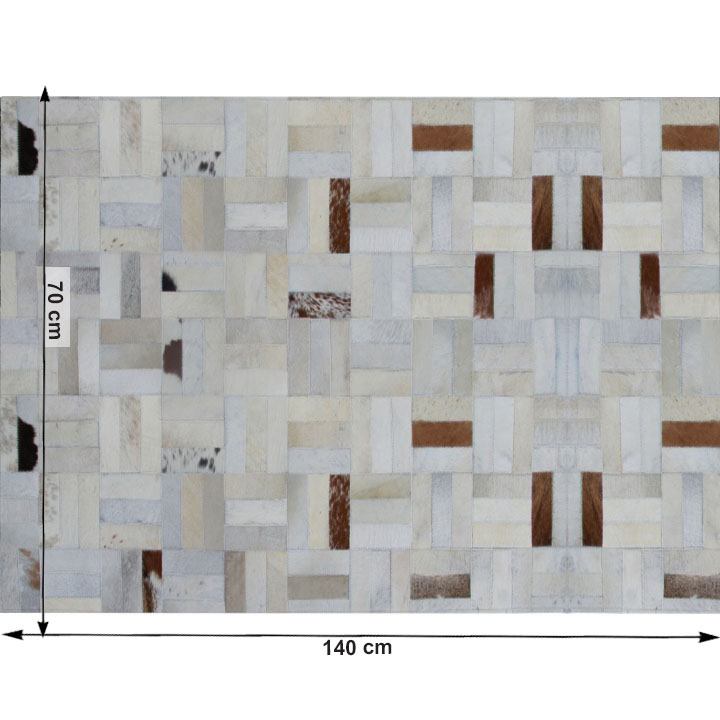 Kožený koberec 70x140 cm Koza typ 1