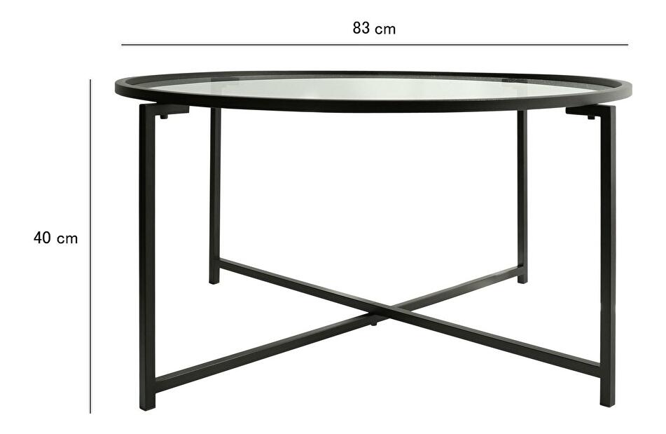 Konferenční stolek Sunrise (matná černá)