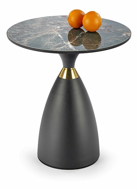 Konferenční stolek Mary (černá + zlatá)