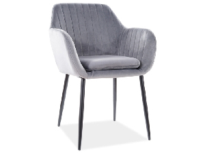 Jídelní židle Wade (šedá + černá)