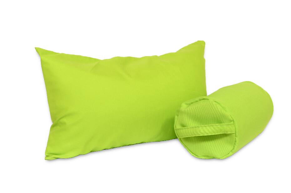Cestovní paměťový polštář Trinity Pillow (zelená + tyrkysová + šedá)