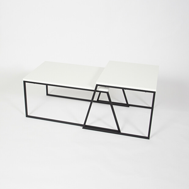 Konferenční stolek Set Patron (Bílá + Černá)