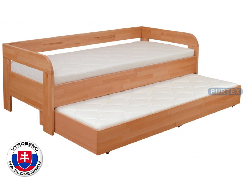 Jednolůžková postel 200x90 cm Eva (masiv)