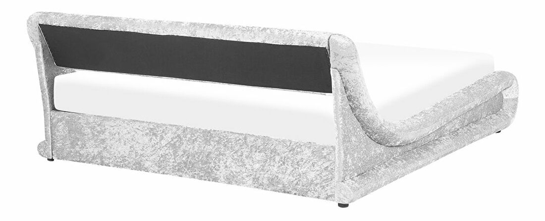 Manželská vodní postel 180 cm Anais (stříbrná) (s roštem a matrací)