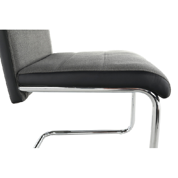 Jídelní židle Ive (tmavě šedá + černá)