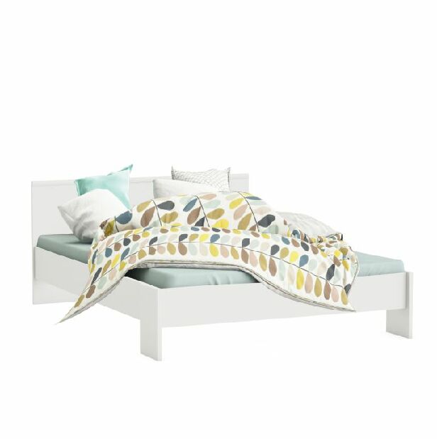 Manželská postel 160 cm ambiant (bílá)