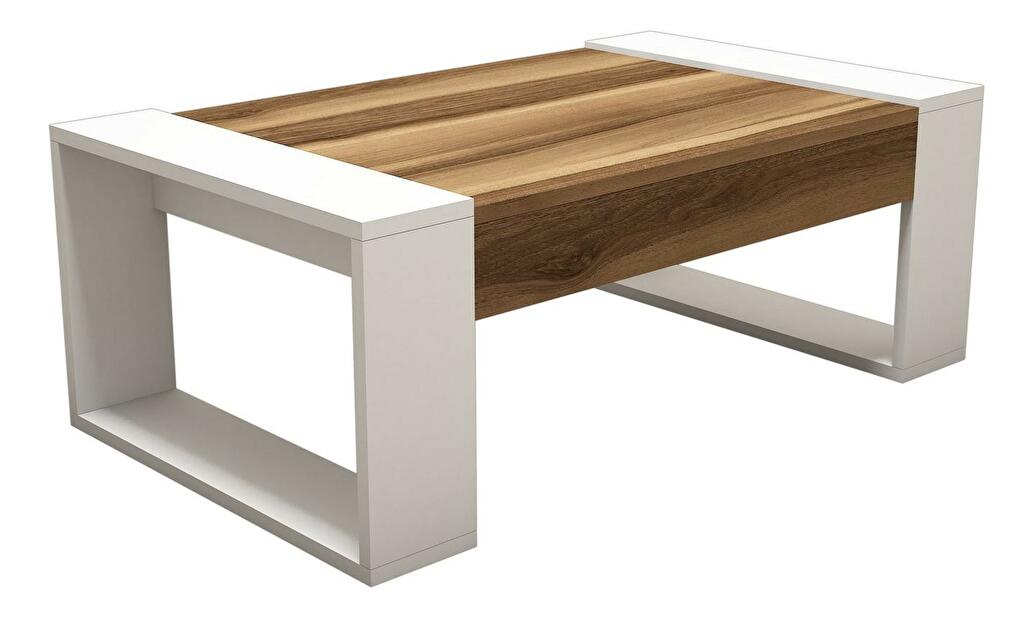 Konferenční stolek Verba (ořech + bílá)