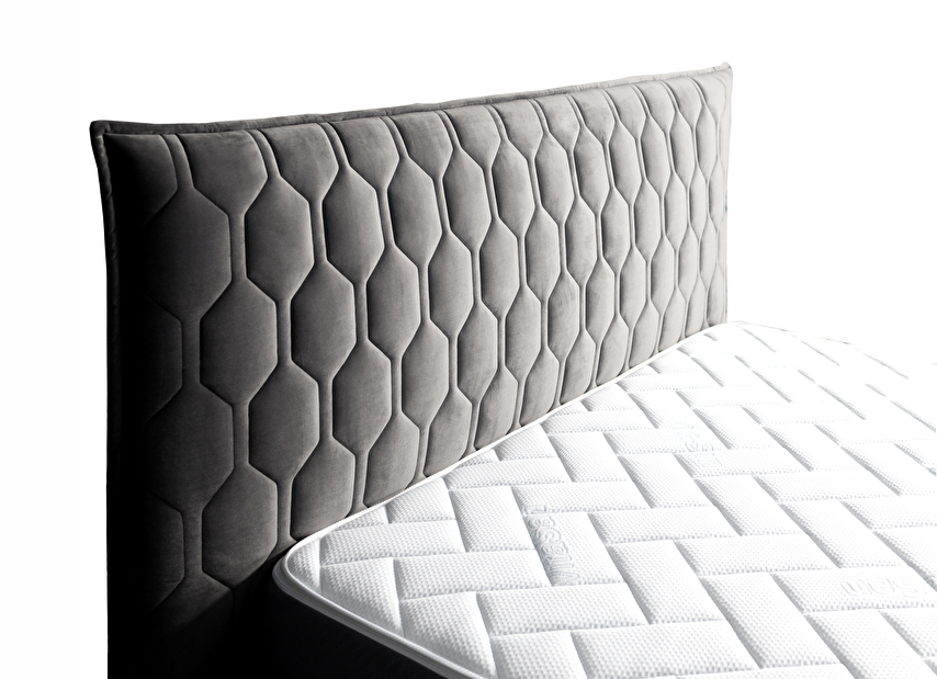 Čalouněná postel 160x200 cm Newie (šedá)