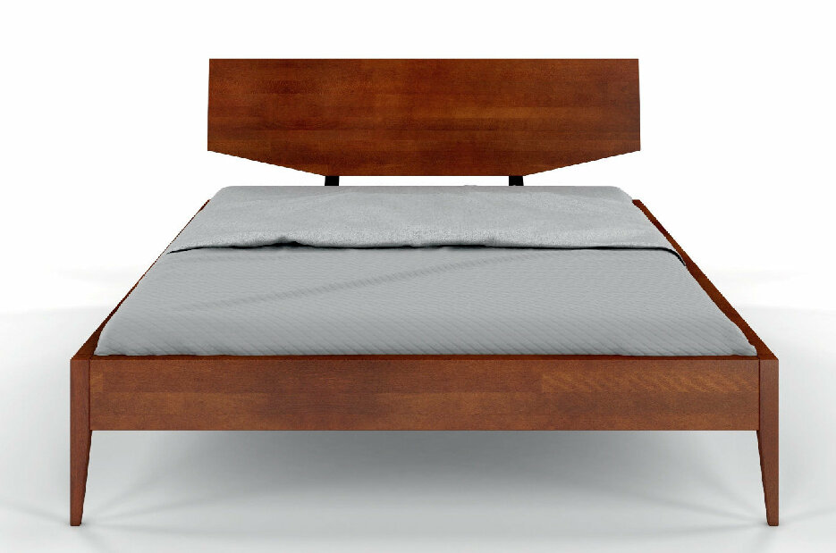 Manželská postel 140 cm Scandinavian (bez roštu a matrace) (ořech)