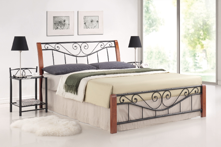 Manželská postel 160 cm Parma (s roštem)
