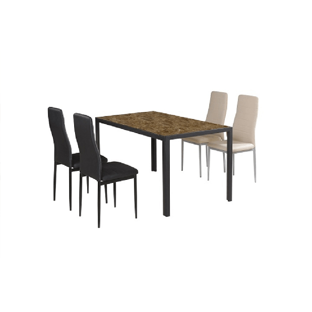 Jídelní židle Coleta nova (černá ekokůže) *výprodej