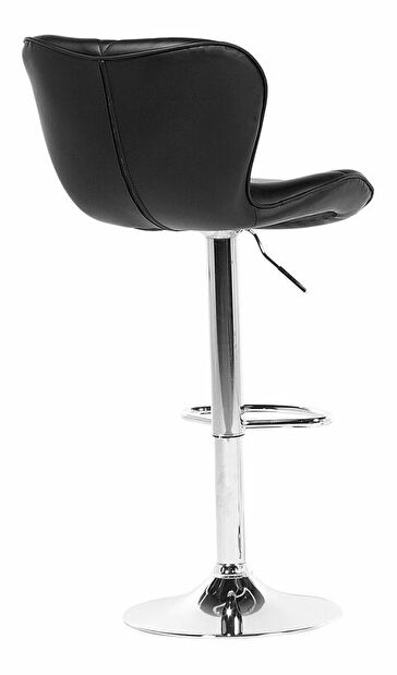 Set 2 ks. barových židlí VILLE (černá)