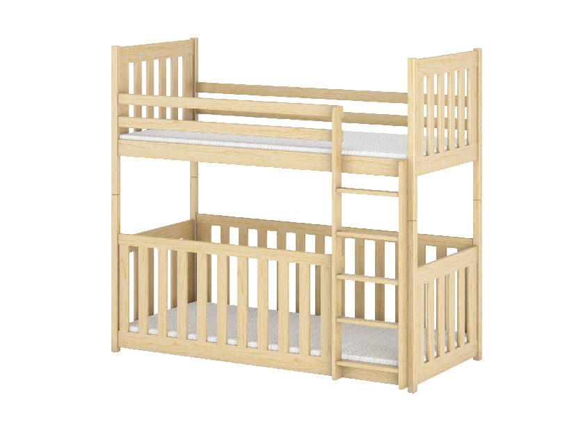 Dětská postel 80 cm Cristine (s roštem a úl. prostorem) (borovice)