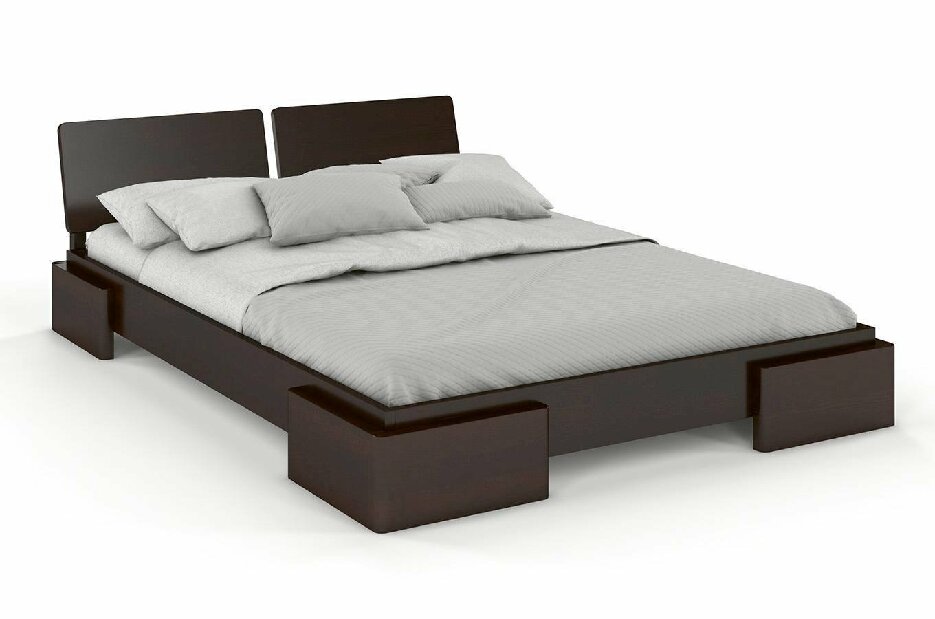 Manželská postel 200 cm Naturlig Jordbaer (borovice)