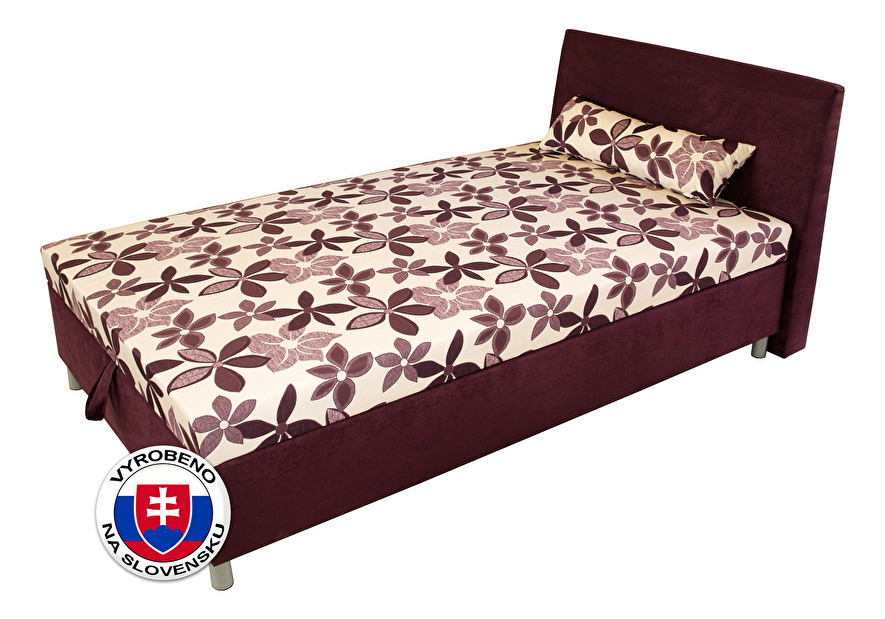 Jednolůžková postel (válenda) 100 cm Benab Elson komfort (s roštem, matracem a snímatelný polštářem)
