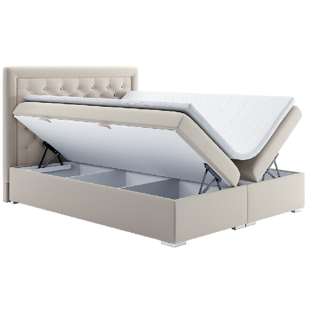 Manželská postel Boxspring 180 cm Durius (s matracemi)