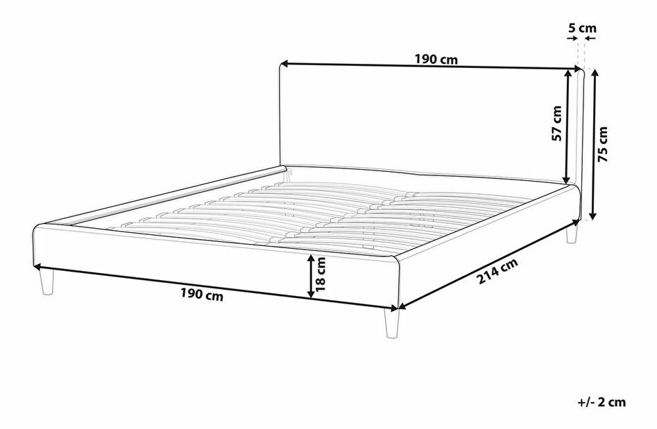 Potah na postel 180x200 cm FUTTI (bílá)