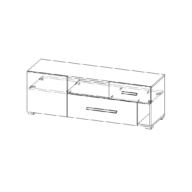 TV stolek/skříňka Kit 08