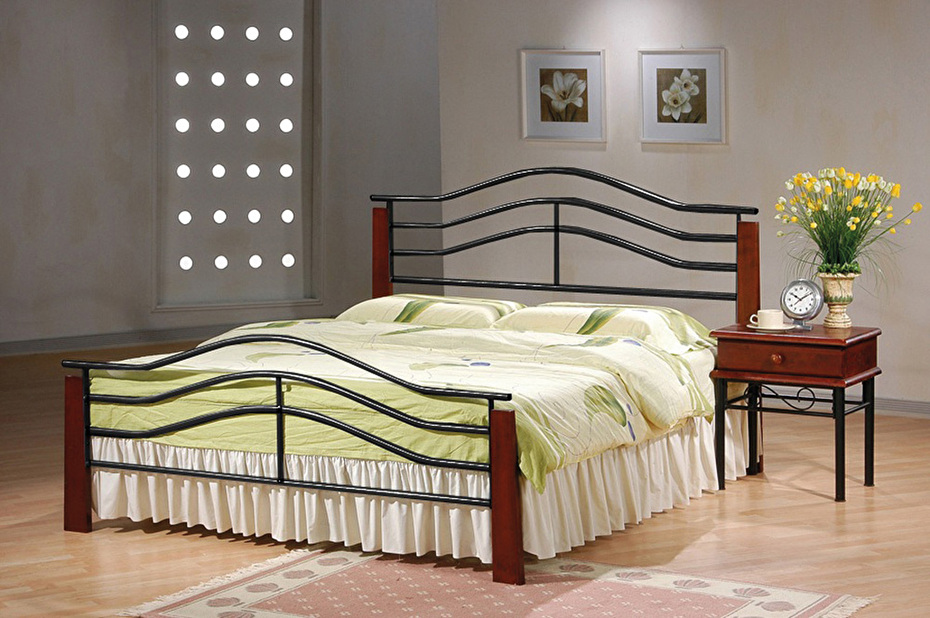 Manželská postel 180 cm Pasadena B (s roštem)