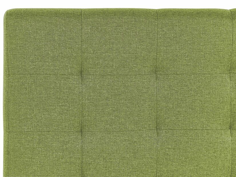 Manželská postel 180 cm Rhiannon (zelená) (s roštem a úložným prostorem)