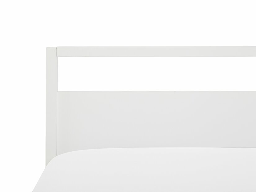 Manželská postel 160 cm GIACOMO (s roštem) (bílá)