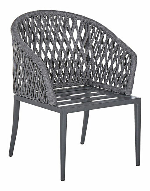 Set 2 ks. zahradních židlí Lipe (tmavě šedá)